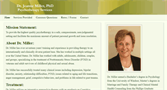 Desktop Screenshot of drjeannemiller.com
